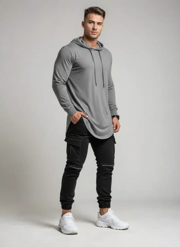 Heren Pullover Hoodie - Slim Fit & Casual Comfort