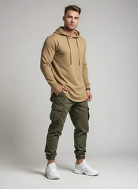 Heren Pullover Hoodie - Slim Fit & Casual Comfort